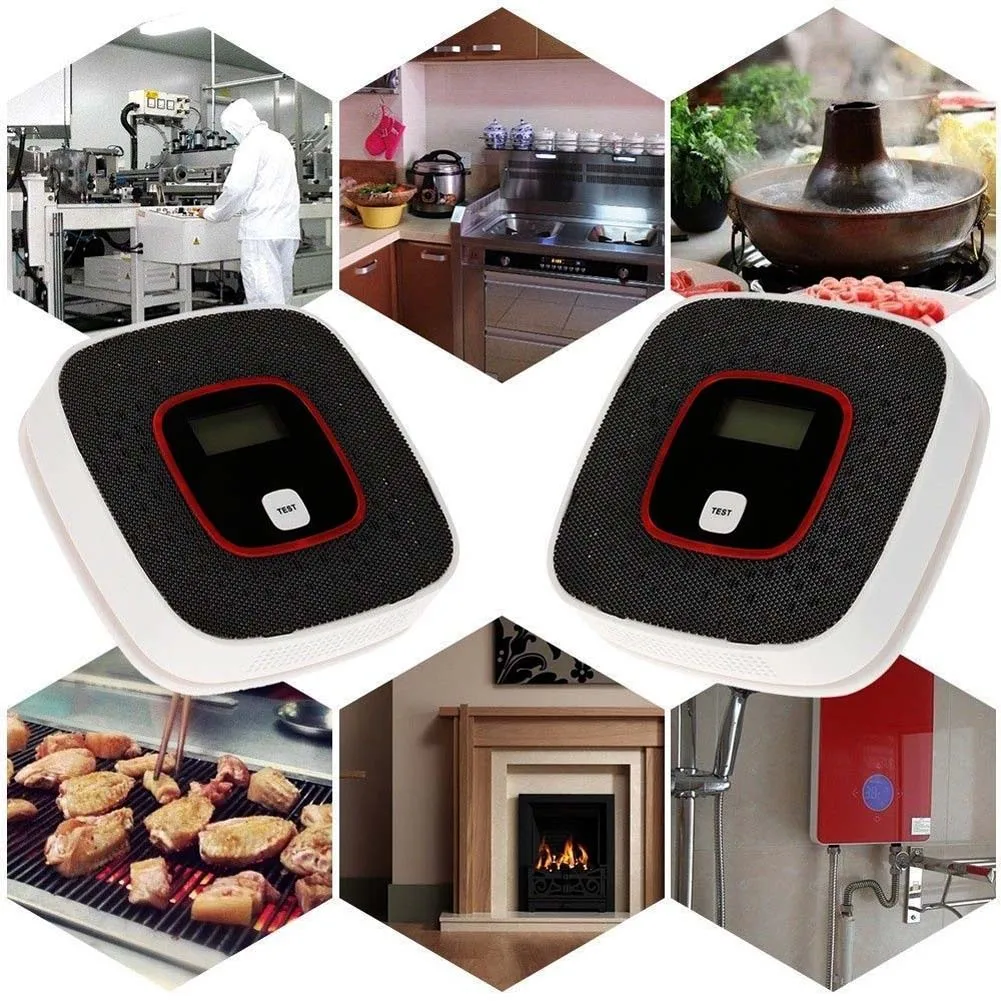 ЖК дисплей CO Угарный газ сигнализация датчик травления Дыма Тестер детектор