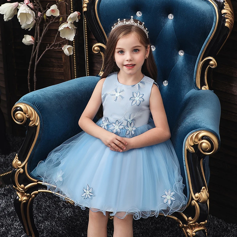 

Princess Dress For Girls Clothing Flower Girls Dresses For Party and Wedding Costume Children Communion Gown Tutu Kids Clothes