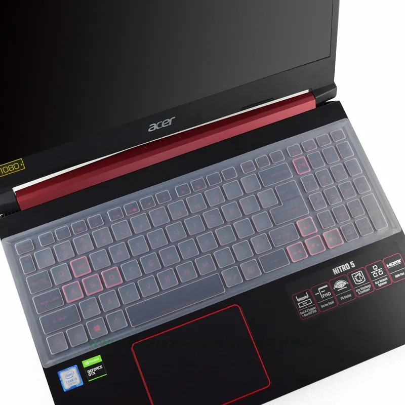 Защитный чехол для клавиатуры ноутбука Acer Nitro 5 AN515-54-54W2 AN515-54-51M5 AN517-51-56YW 7 AN715-51 15 6