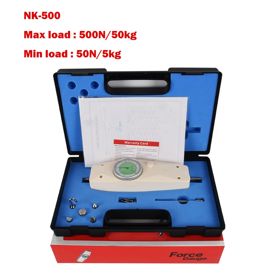NK500 толкатель динамометр с высокой точностью аналоговый ручной датчик силы
