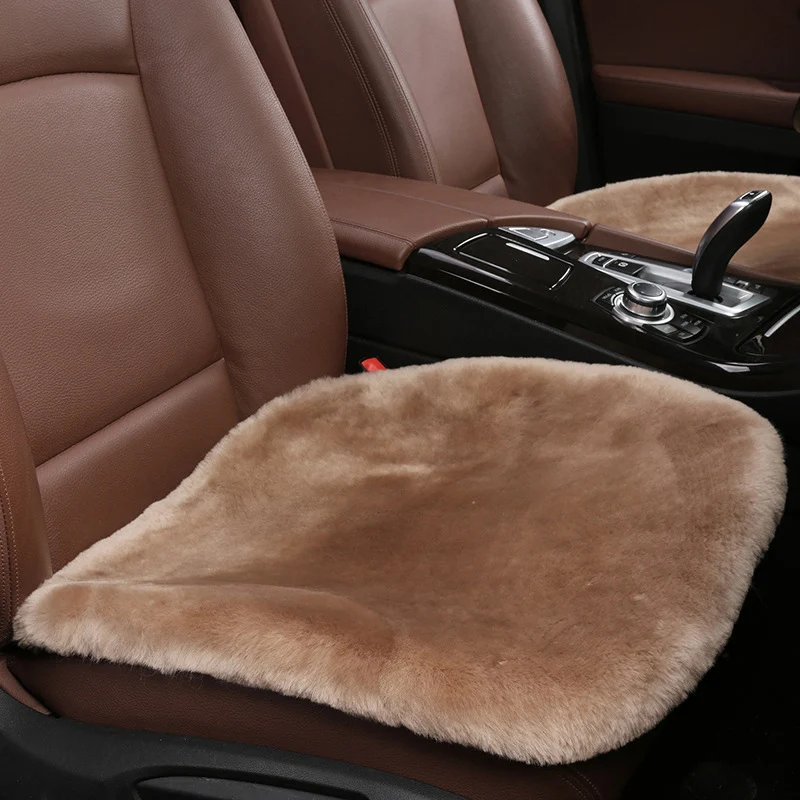 Luxury Wool Sheepskin Car Seat Covers for Women Girls Pink Universal Automobile Interior Accessories for Audi A1 A3 8P A4 A5 A6 Luxury Wool Sheepskin Car Seat Covers for Women Girls Pink Universal Automobile Interior Accessories for Audi A1 A3 8P A4 A5 A6