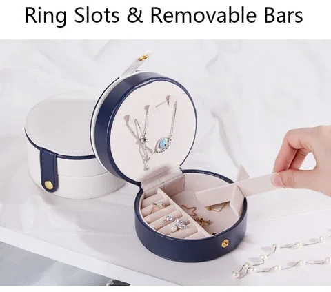 Портативная двухслойная шкатулка для украшений принцессы|Органайзеры