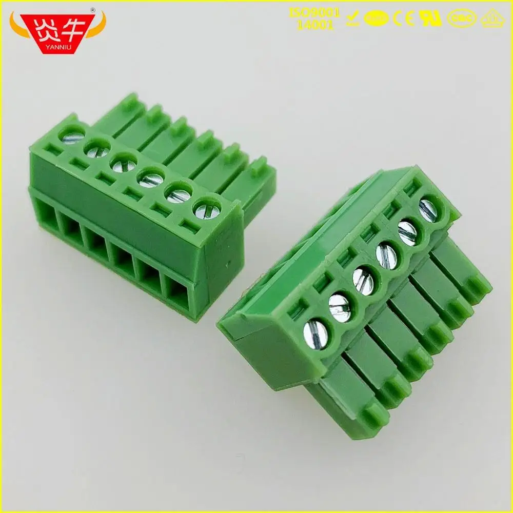 2EDGK-3.5-6P KF2EDGK 3,5 2P~ 12P PCB вставные клеммные блоки 15EDGK 3,5 мм 2PIN~ 12PIN MC 1,5/2-ST-3, 5 1840366 PHOENIX контакт DEGSON KEFA - Цвет: 2EDGK-3.5-6P