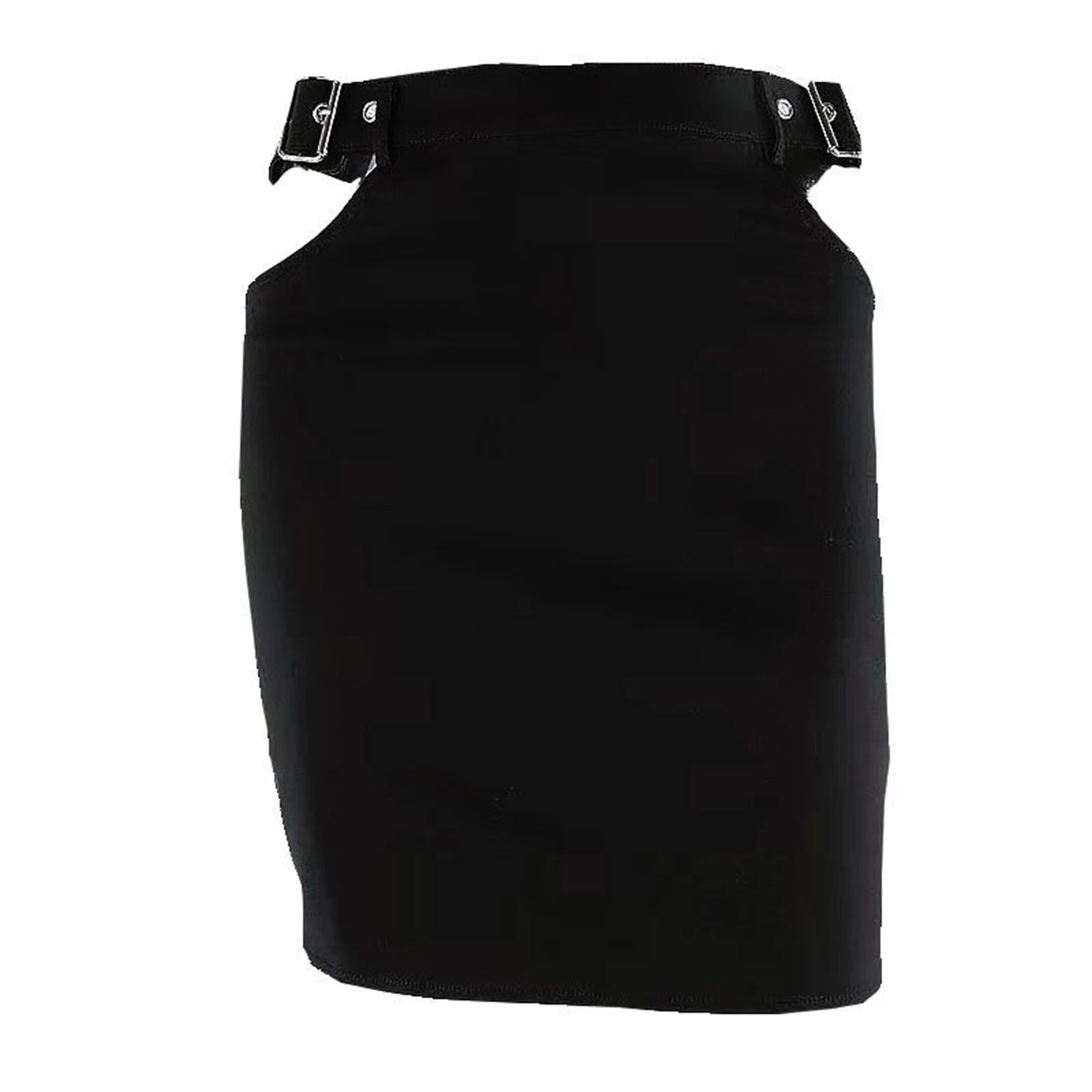 

New Female fashion Pencil Skirt, Solid Color High Waist Package Hip Skirt Hollow Out Dress for Summer