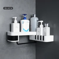 corner bathroom organizer shelf shampoo cosmetic storage rack wall mounted kitchen shelf household items bathroom accessories