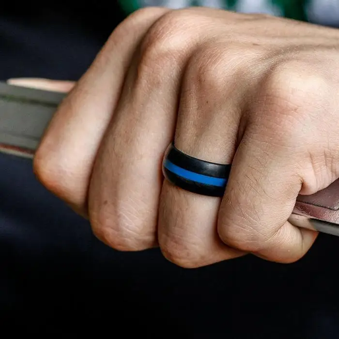 Новое поступление 8 мм ширина Силиконовое кольцо Свадебные помолвки Ювелирные