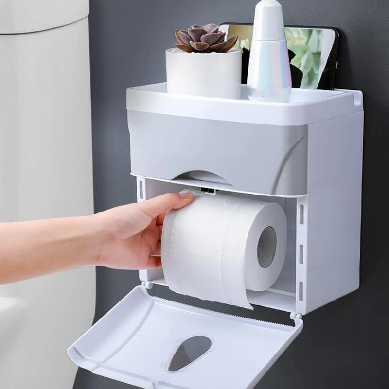 Настенный Ванная комната Диспенсер салфетки с одноразовыми салфетками для