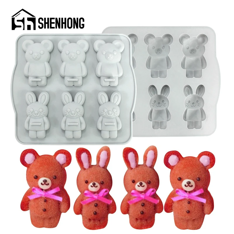 Форма для шоколада SHENHONG в виде льва и кота силиконовые формы торта форма печенья