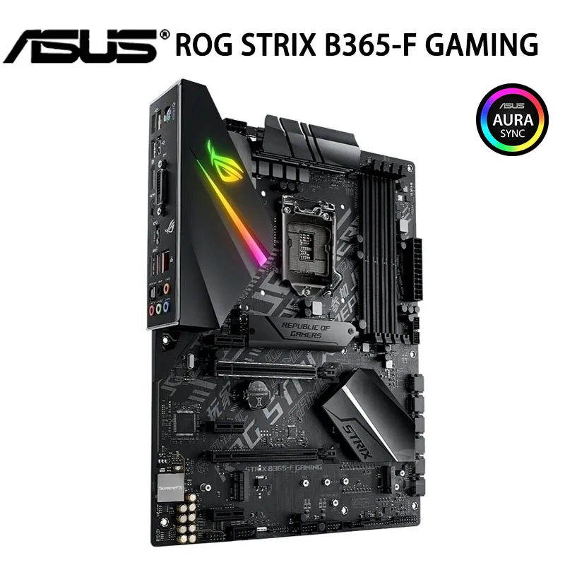 Günstig LGA 1151 Asus ROG STRIX B365-F GAMING Motherboard 64GB DDR4 PCI-E 3,0 M.2 Intel B365 Mainboard Desktop B365 Placa-Mãe Verwendet