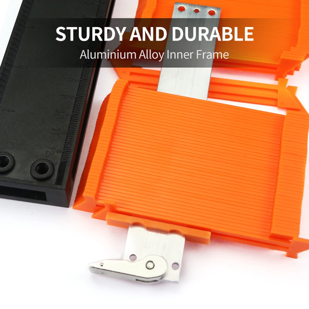 

Measuring Ruler Perforated Mold Template Tool Contour Gauge Profile Edge Shaping Copy Wood Marking Measuring Tool