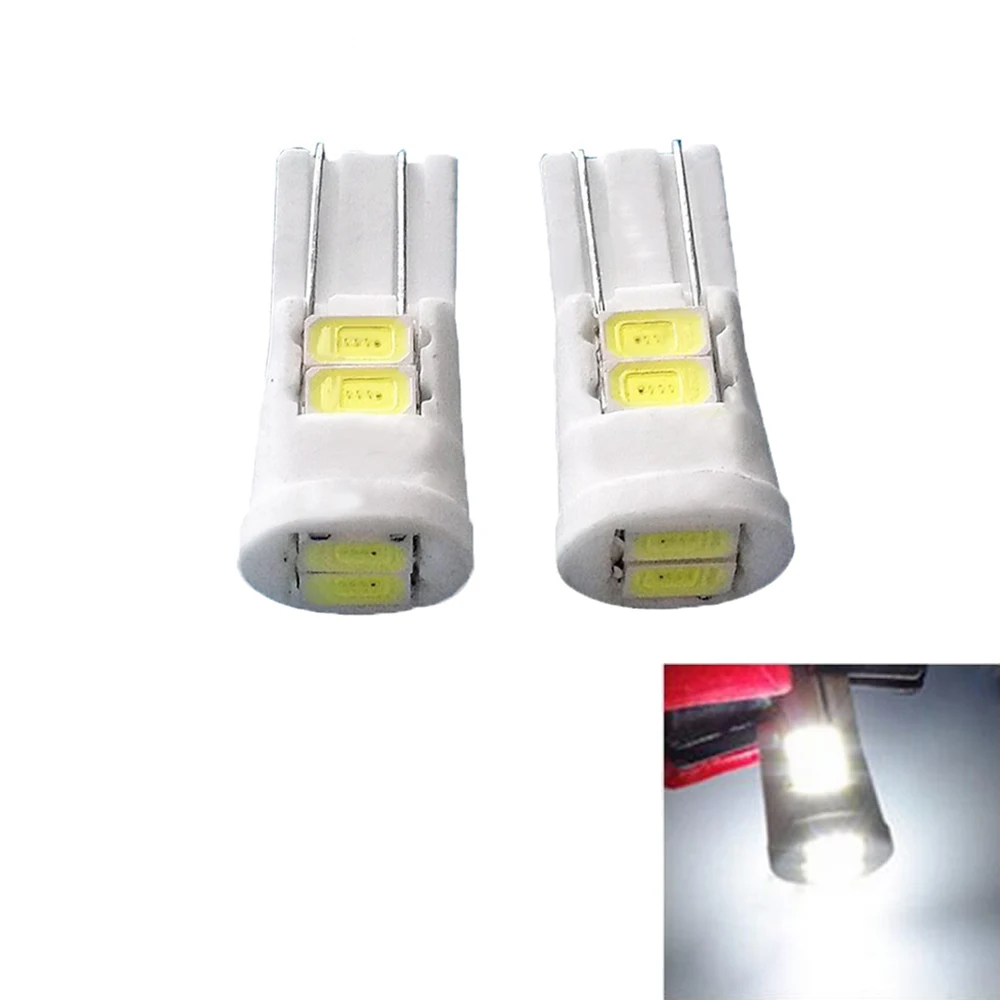 Автомобильные сигнальные лампы T10 194 168 2825 6SMD 5730 габаритные огни с 6 светодиодами