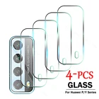 4 шт. закаленное стекло с полным покрытием для Huawei P Smart 2021 защита для экрана объектива камеры P30 P40 Pro Lite 5G Y5p Y6p Y7p Y8p пленка