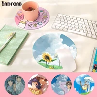 yndfcnb the wind rises computer gaming round mousemats computer desk mat for gaming