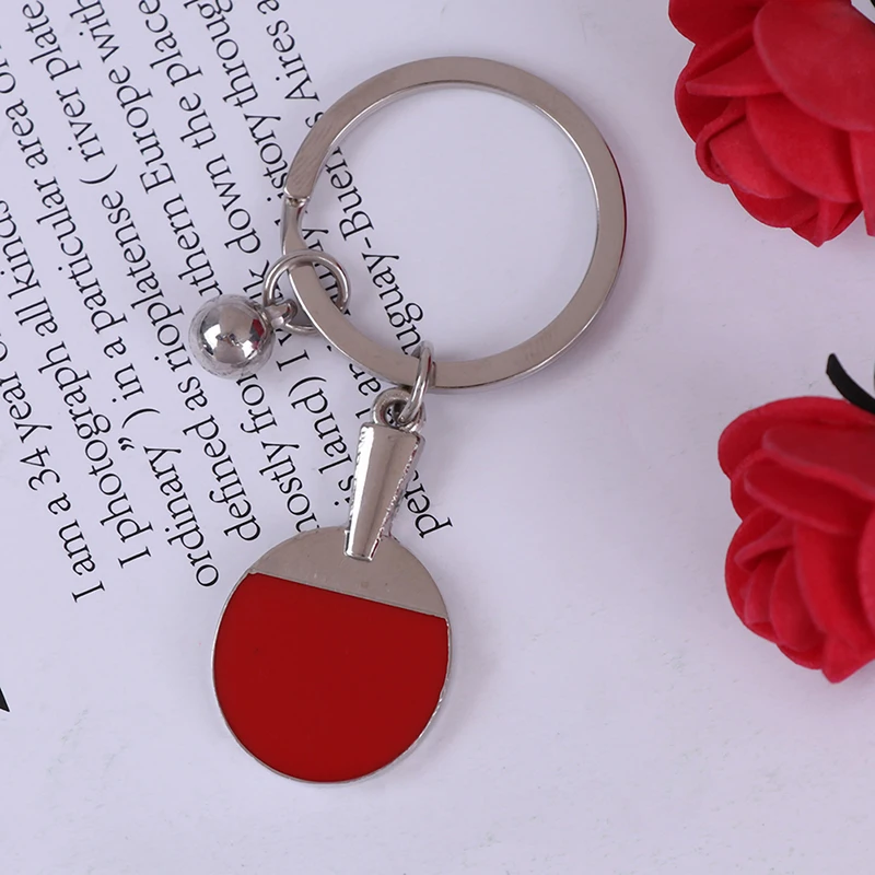 

1pc Mini Alloy Keychain Sport Ping Pong Table Tennis Ball Badminton Bowling Ball Key Chain Keyring Key Ring Souvenir Gift