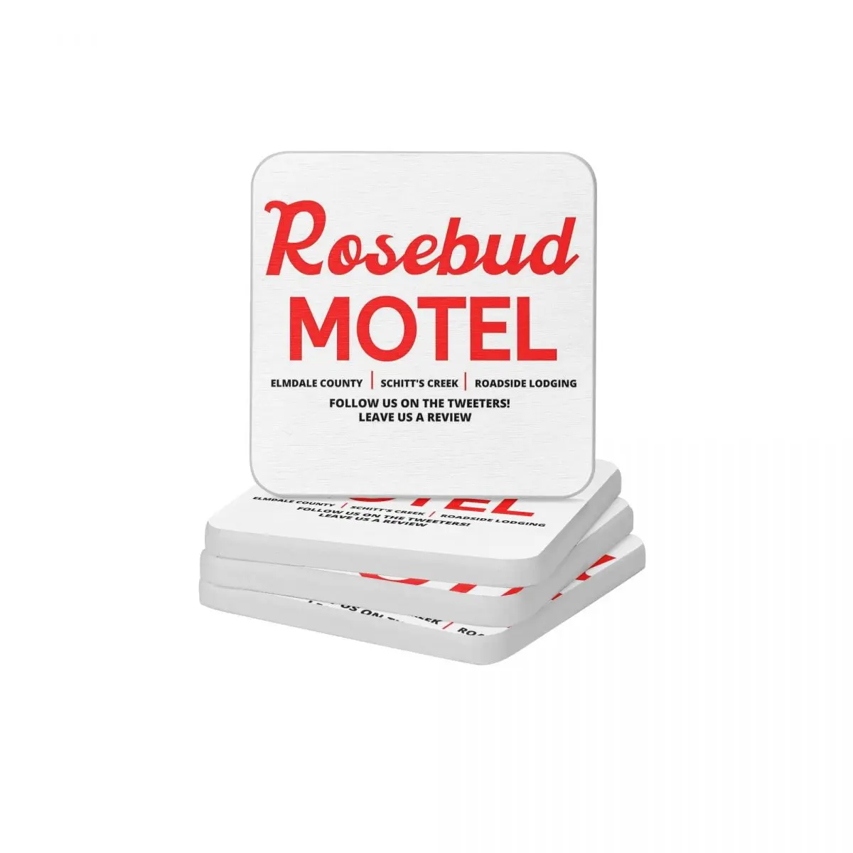 

Schitt's Creek Rosebud Motel Logo Diatomite Square Round Coaster Anti-Scald Cup Bonsai Mat Soap Toothbrush Pad Diameter 10cm