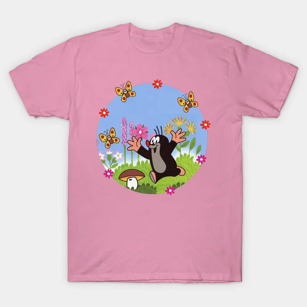 Мужская футболка с принтом Маленький моль подарок Krtek милая детская женская и