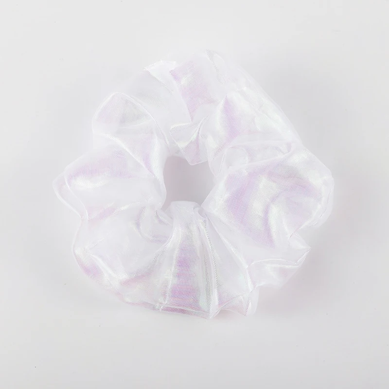 Новинка блестящие резинки для волос кольцо большие маленькие белые волосы из