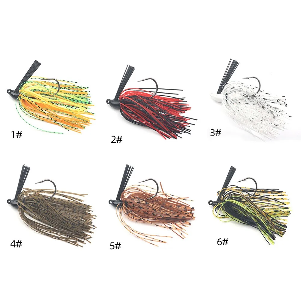 

10g Silicone Bass Jig Head Skirts Buzzbait Bait Wobbler Rubber Skirt For Pike Walleye Beard Fishing Lure Fly Swim Hook Pesca