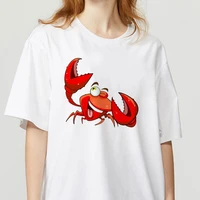cute lobsterling t shirt women summer fashion tops tshirts short sleeve round nack t shirts leisure top tee casual female tshirt
