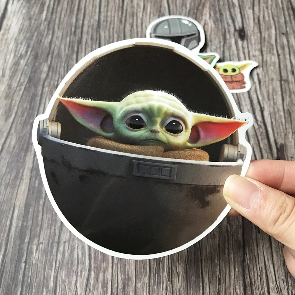 С принтом Звездные войны Детские йода Мандалорское ПВХ Водонепроницаемый