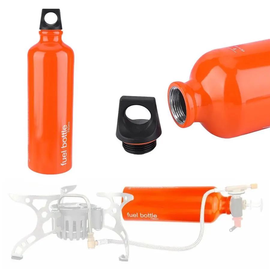 

17oz/25oz/33oz Camping Petrol Bottle Kerosene Bottle Alcohol Liquid Gas Fuel Bottle Storage Can Outdoor Stove Accessories