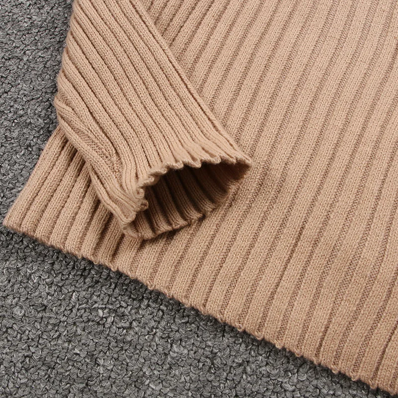 Детский вязаный свитер для девочек водолазка с длинным рукавом мальчиков и RT613