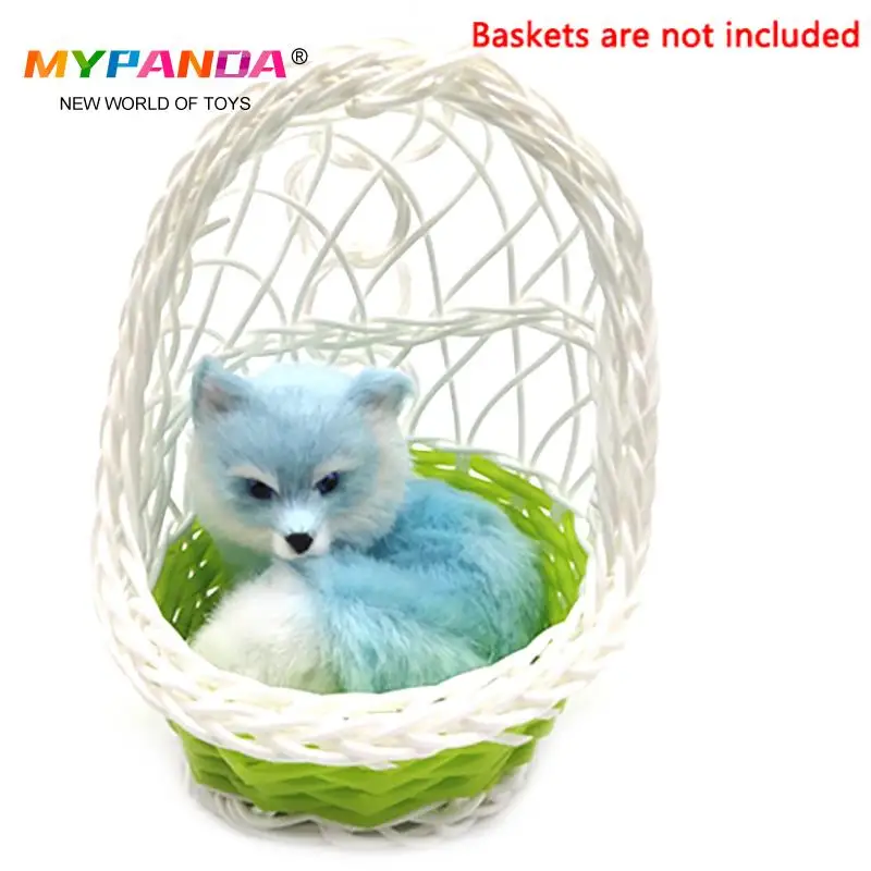 Hot Sale Small Simulation Fox Toy Mini Squatting Model Home Decoration Wedding Birthday Gift Stuffed Plush Toys | Игрушки и хобби