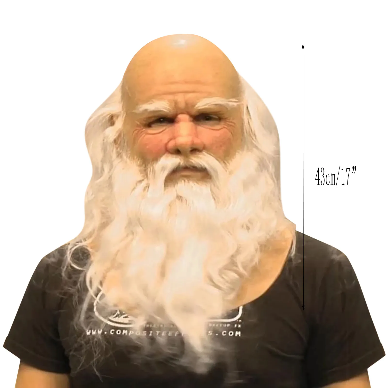 

Santa Claus realistic decoration headgear mask Another one of my old man Christmas holiday funny mask super soft Santa adult Mas