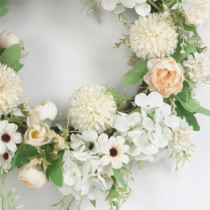 

Hot Mori Series Colorful Garland Simulation Wreath Door Window Wedding Decoration PLD
