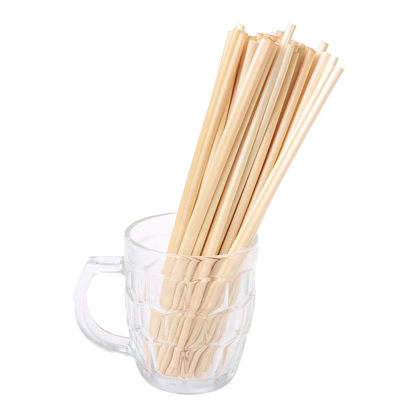 

100PCS A+ Natural Wheat Straw 100% biodegradable Straws Environmentally Friendly Portable Drinking Straw Bar Kitchen Accessories