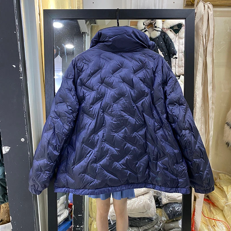 Пуховая парка 2021 зимнее пальто женский пуховик женская Свободная куртка на белом