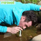 Уличный портативный фильтр для воды Miniwell, можно пить воду непосредственно для аварийного набора для кемпинга