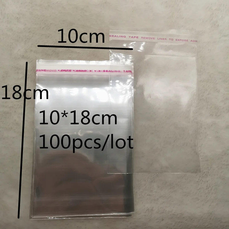 4x6-14x14cm различные модели герметичные полиэтиленовые пакеты прозрачные Opp пластиковые пакеты самоклеющиеся уплотнения ювелирных изделий делая мешок - Цвет: 10x18cm