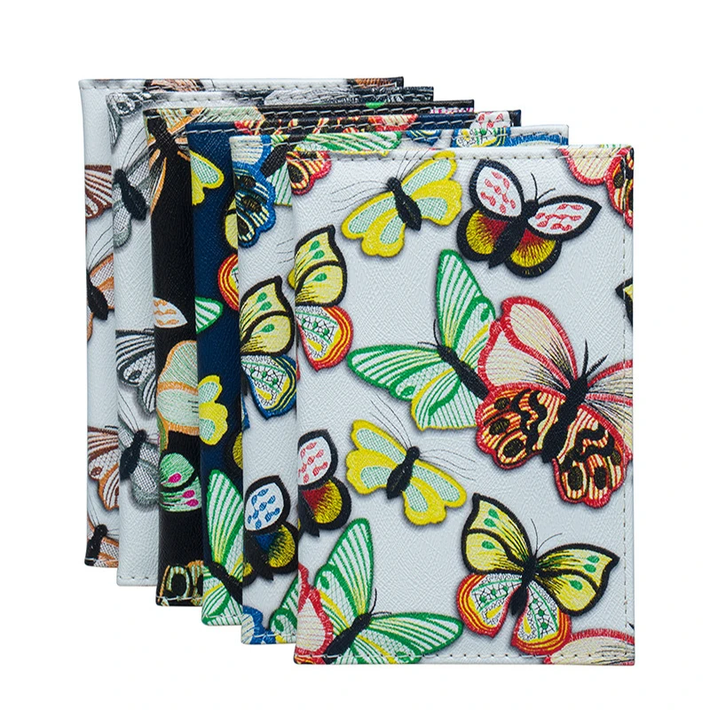 

Women Butterfly Printing Passport Cover Fashion Funny Pattern Passport Holder Card Cover Travel Passport Holder Card Wallet