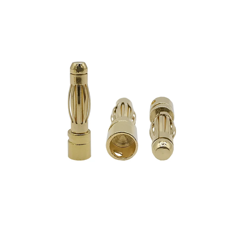 10Pair 2mm 3mm 3.5mm 4mm Banana Plugs RC Battery Gold-plated Male &amp Female Bullet Plug High Quality Connector | Обустройство дома