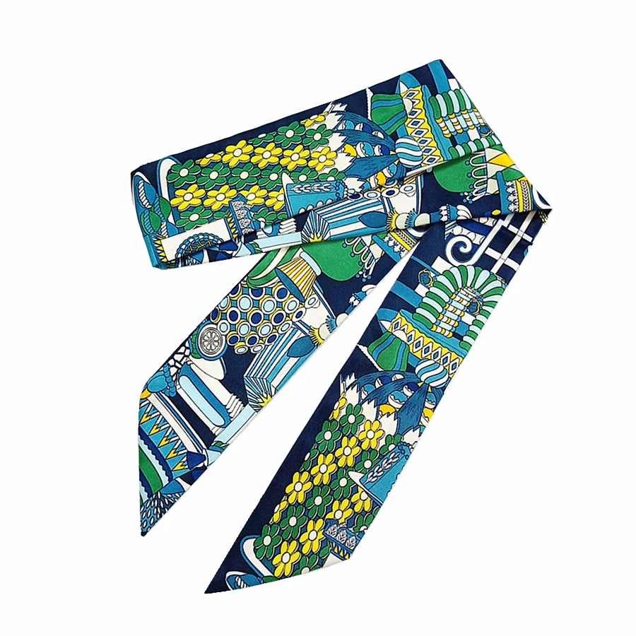 Сумка с принтом мороженого шарф для женщин обтягивающий на шею волос брендовые