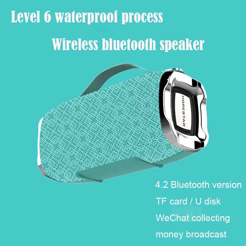 

Мини-Bluetooth-Колонка H36, портативная Водонепроницаемая беспроводная компактная Громкая колонка, Hi-Fi-звук с басами, 3D стерео музыкальный динами...