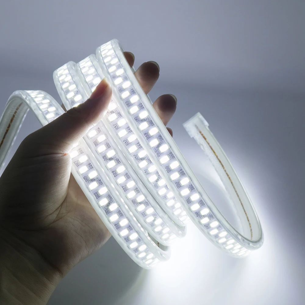 

IP67 Waterproof 220V LED Strip SMD 5730 180LEDs/m 1M-10M super bright Flexible Light for Indoor Outdoor Lighting