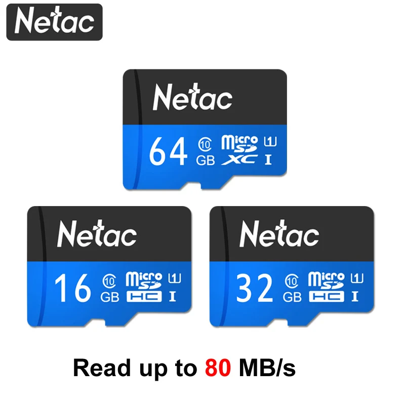 Карта памяти MicroSD Netac P500 16/32/64 ГБ класс 10|Карты памяти| |