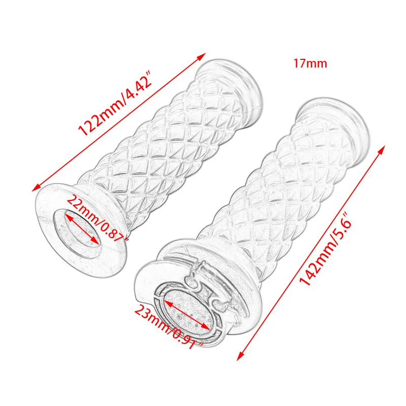 1set Universal Cafe Racer Motorcycle Non-slip Hand Grips Handlebar Throttle 7/8&quot 22mm+Bar End Caps For Harley Honda CG125 Yamaha |