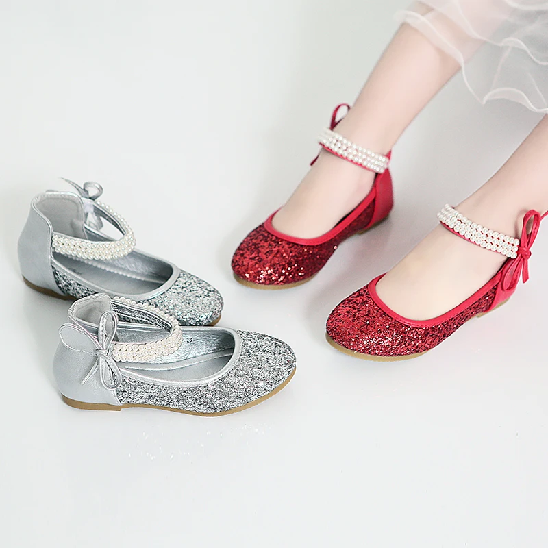 Детская обувь принцессы для маленьких девочек Повседневная из искусственной