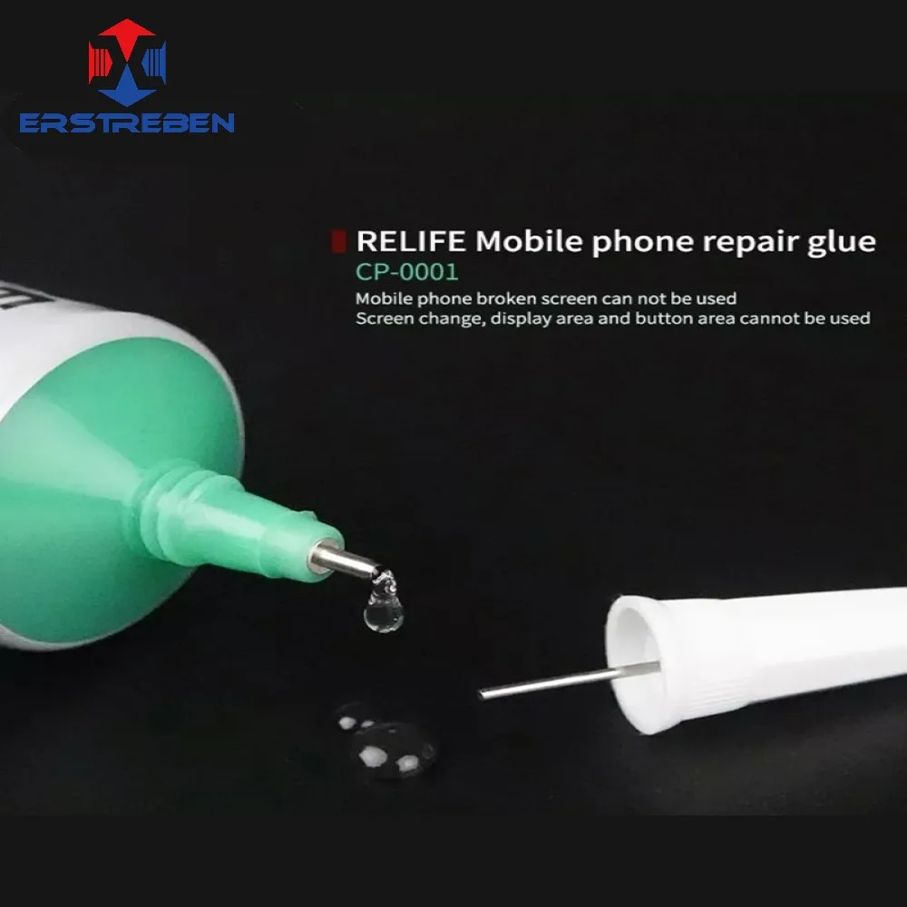 RELIFE 50ml Mobile Phone Frame Repair LCD Screen Glass Glue CP-0001 Transparent CP-0002 Black Diamond Jewelry DIY | Инструменты