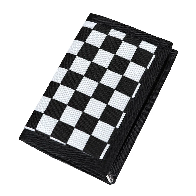 Бумажники мужские холщовые модные короткие кошельки с кармашками для