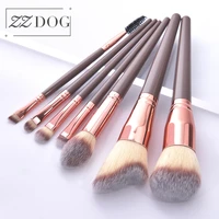 zzdog 712pcs professional makeup brushes set large fluffy powder foundation eye shadow blending cosmetic beauty tools kit hot