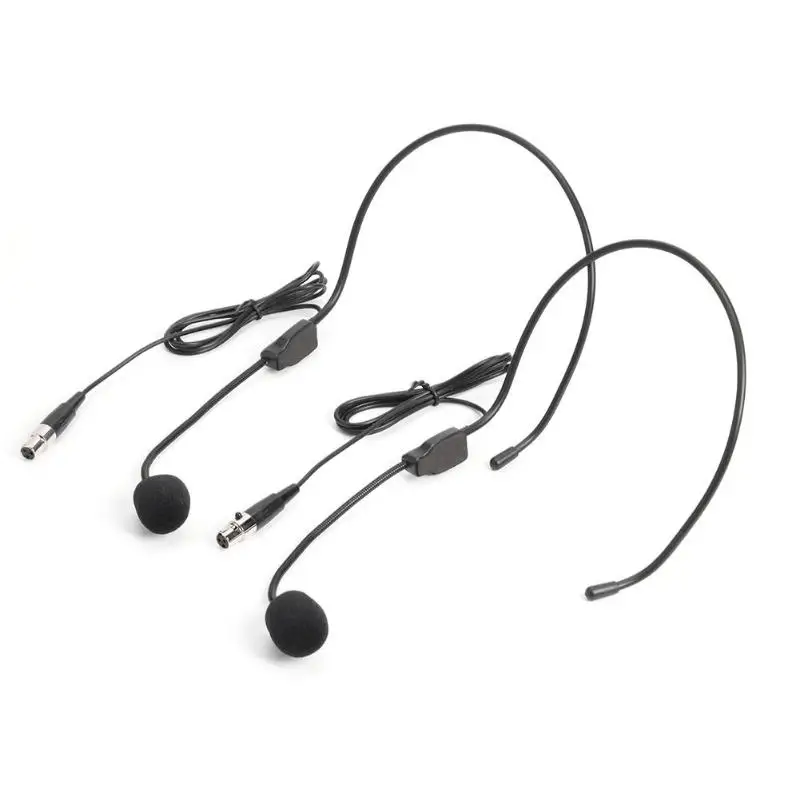 2 шт. головная гарнитура микрофоны головные с мини-разъемом XLR TA3F широко