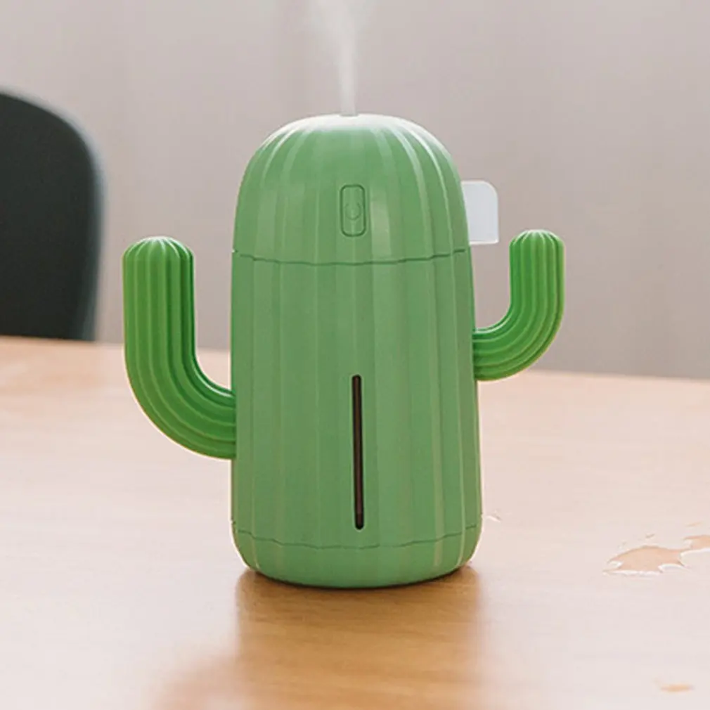 

Creative Cactus USB Humidifier Mini Air Humidifier with Colorful LED Light Essential Oil Diffuser for Home Office