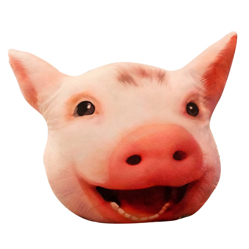 

Simulated stuffed toy cute Cartoon Animals Pig's head soft pillow plush toy pig doll Personality quirks