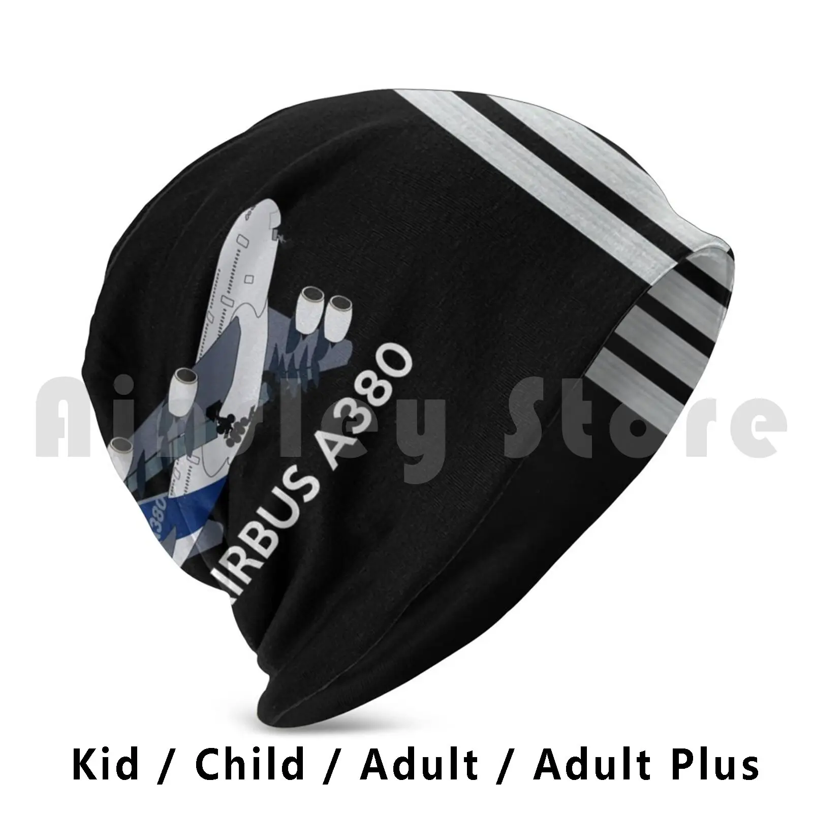 

A380 Stripes Beanies Knit Hat Hip Hop Aviation A380 Airbus Boeing Captain Pilot Fly Flying Plane Airplane Airplane