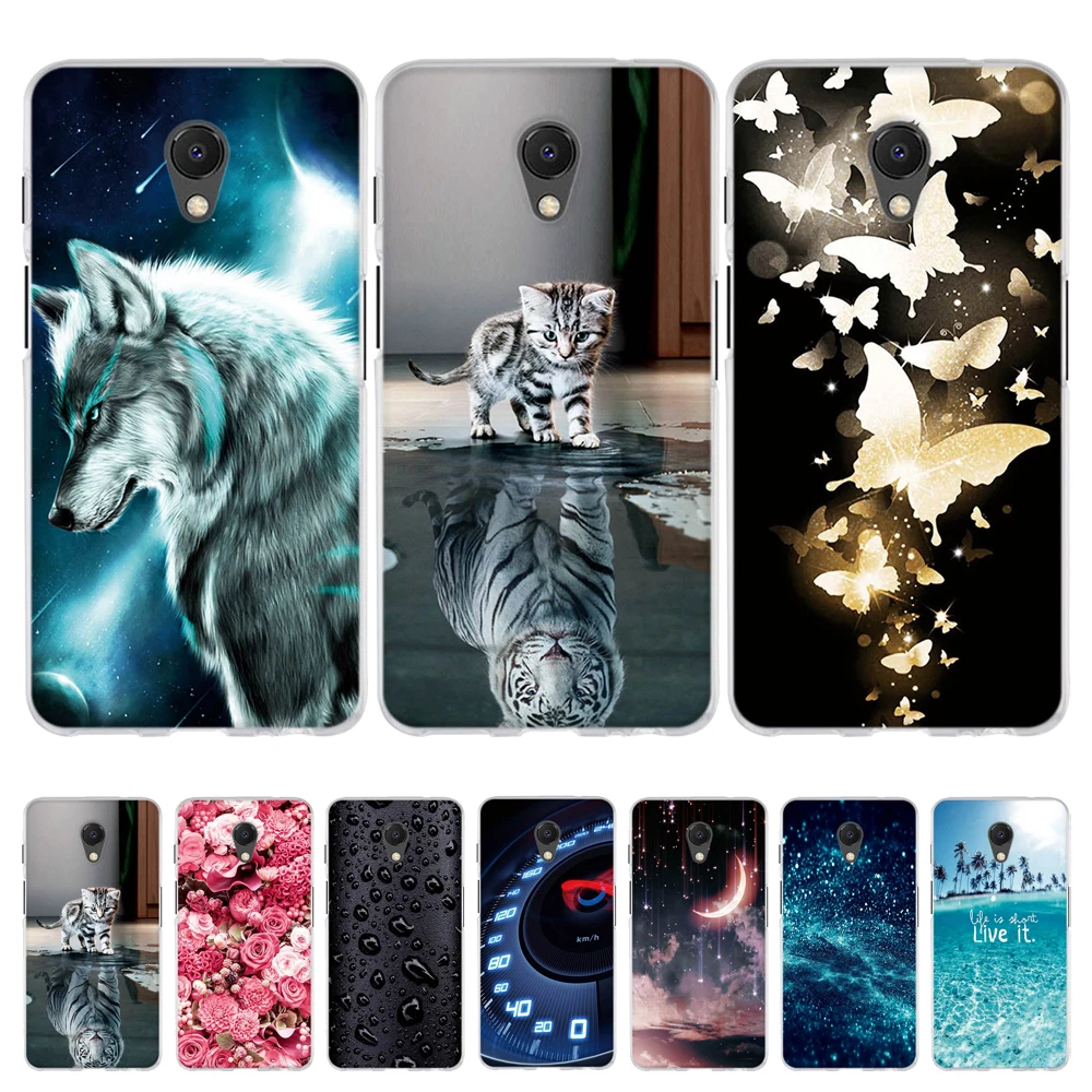 Чехол из ТПУ для Meizu Meiblue M 6s 6s, Мягкая силиконовая задняя крышка для Meilan M 6 s/M 6s, оболочка корпуса для телефона с принтом животных, чехол