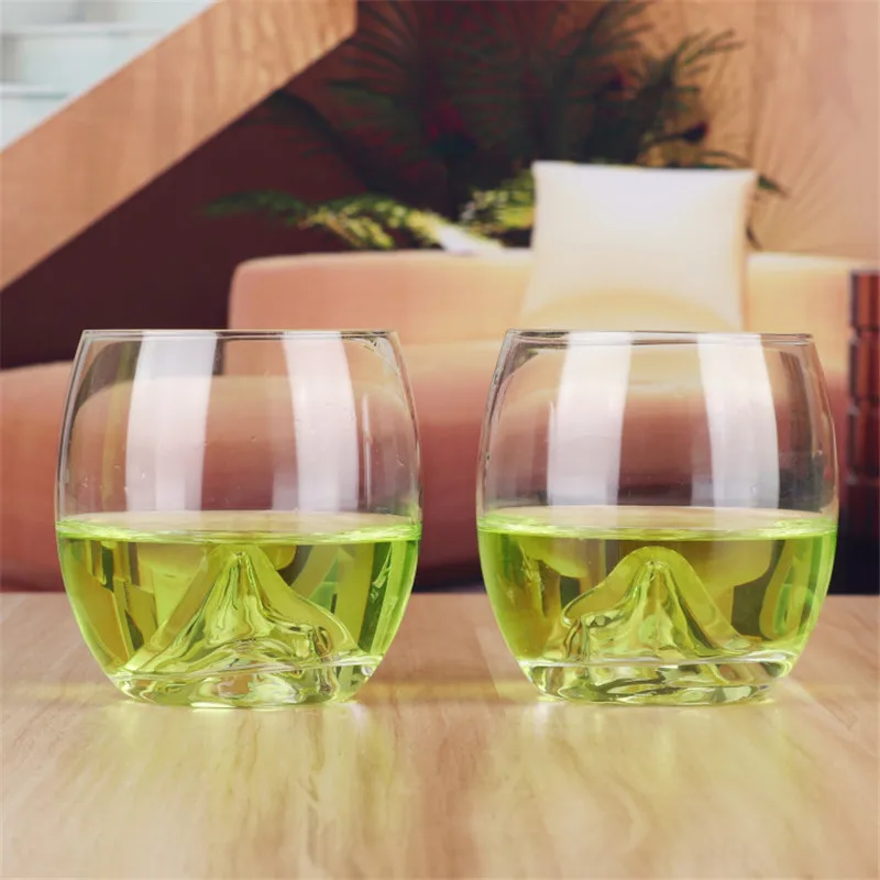 Красочный стеклянный Кубок Дома креативный тренд крепление Fuji Айсберг виски